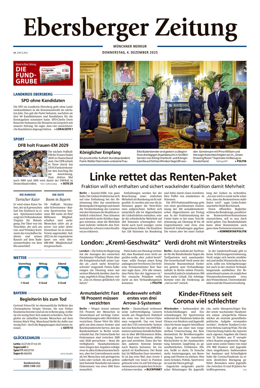 Ebersberger Zeitung vom Donnerstag, 04.12.2025