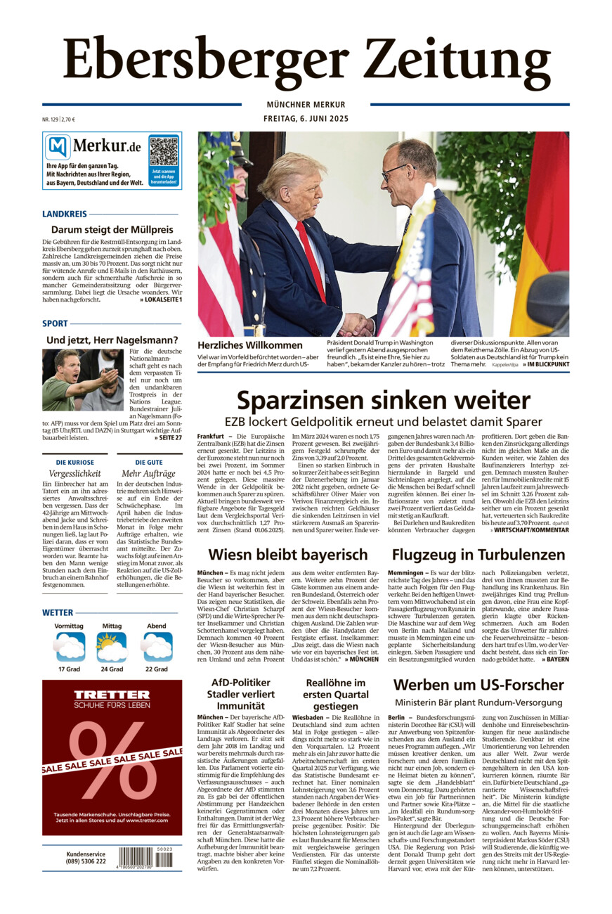 Ebersberger Zeitung vom Freitag, 06.06.2025