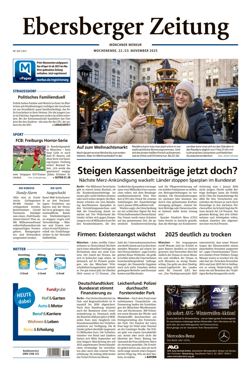 Ebersberger Zeitung vom Samstag, 22.11.2025