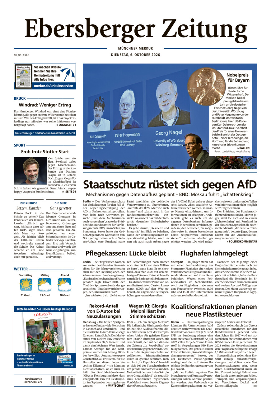 Ebersberger Zeitung vom Dienstag, 06.10.2026
