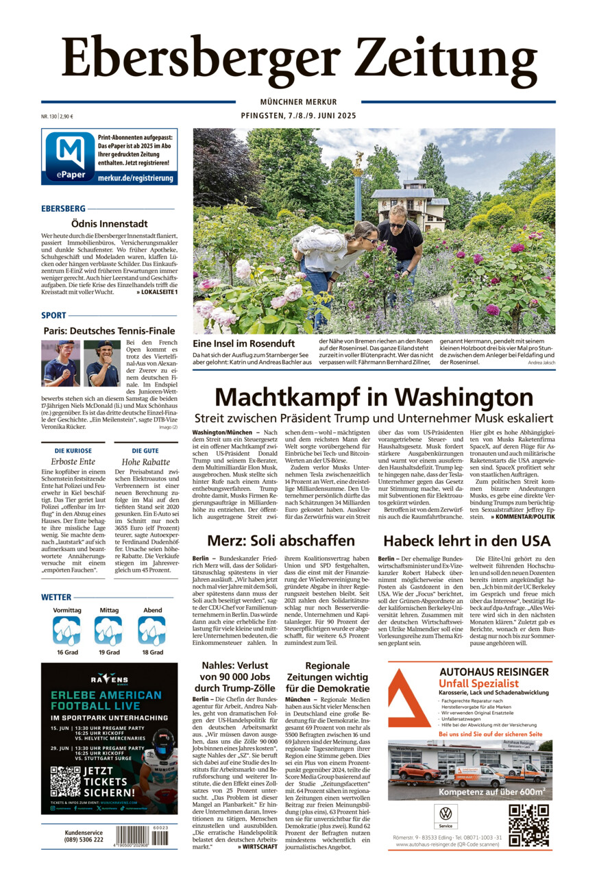 Ebersberger Zeitung vom Samstag, 07.06.2025