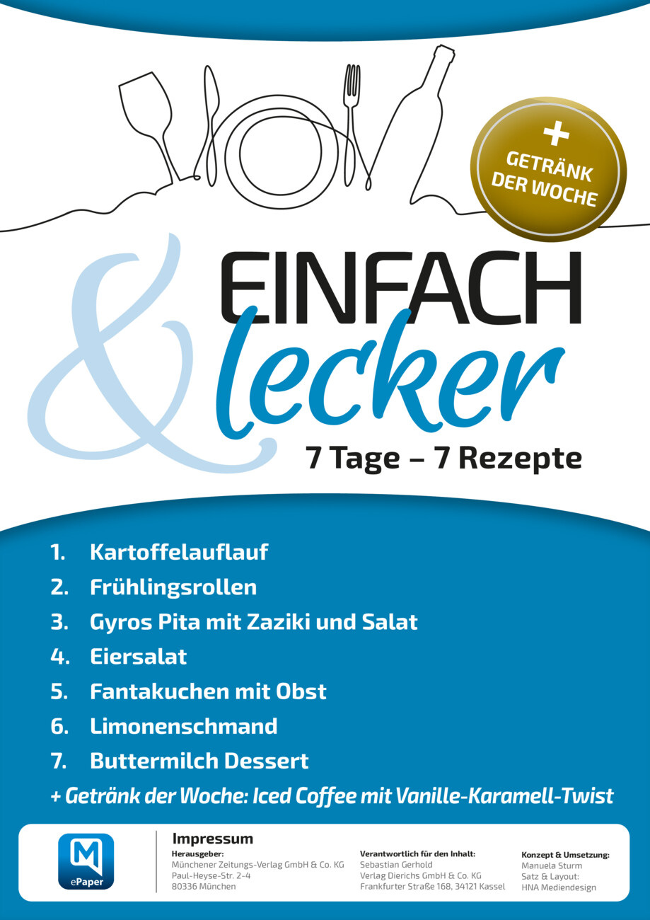7 Tage – 7 Rezepte vom Montag, 30.06.2025