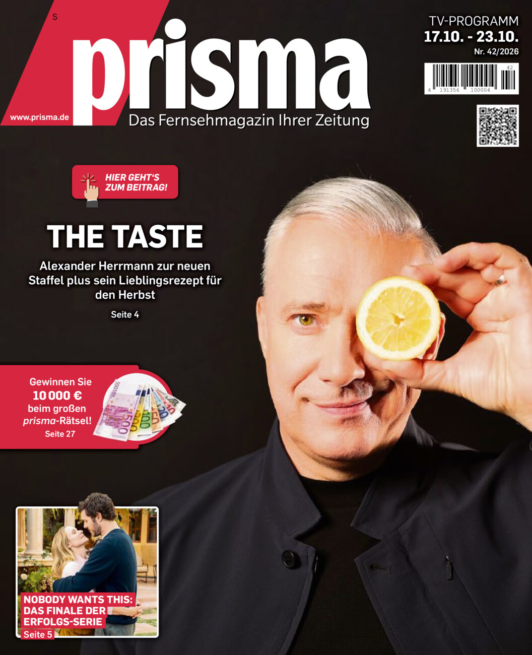 Fernsehmagazin vom Freitag, 16.10.2026