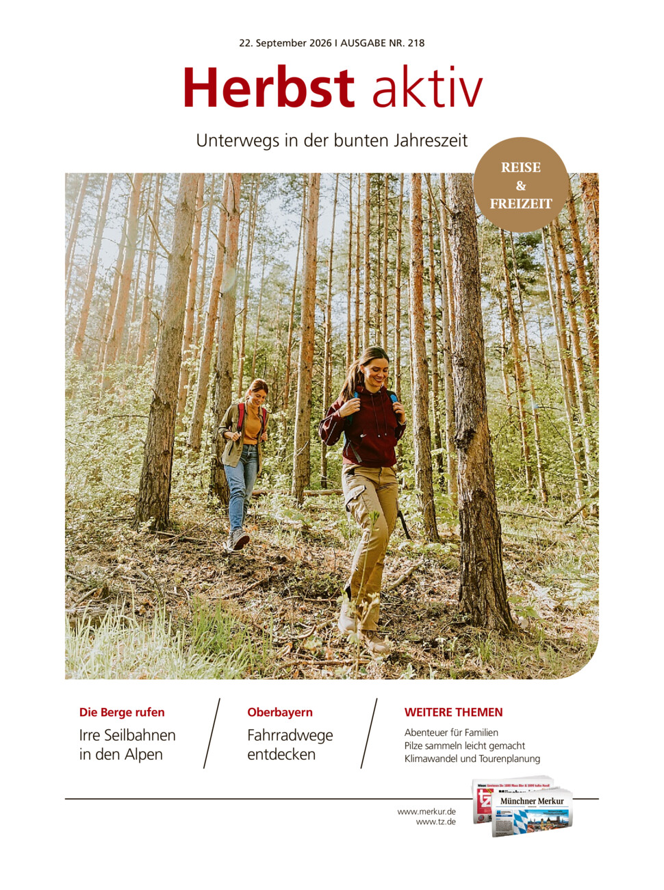 Herbst Aktiv Journal vom Dienstag, 22.09.2026