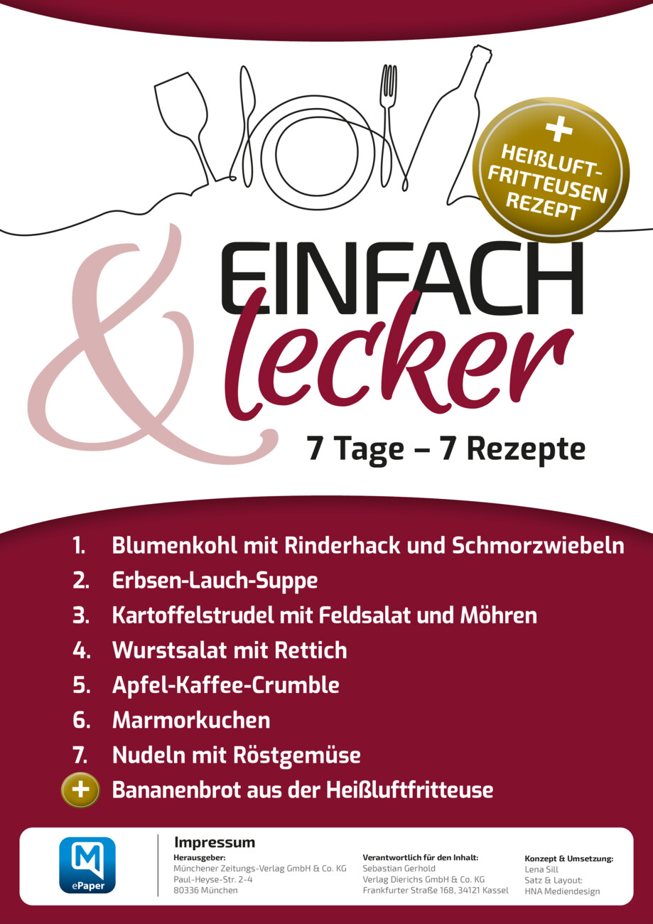 7 Tage – 7 Rezepte  vom Montag, 14.09.2026