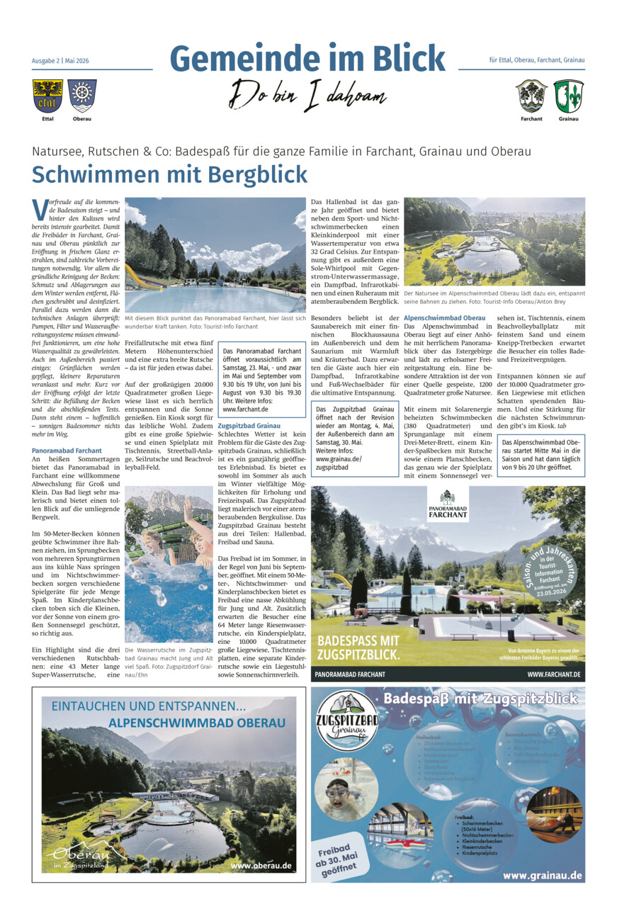 Mitteilungsblatt Ettal vom Dienstag, 05.05.2026