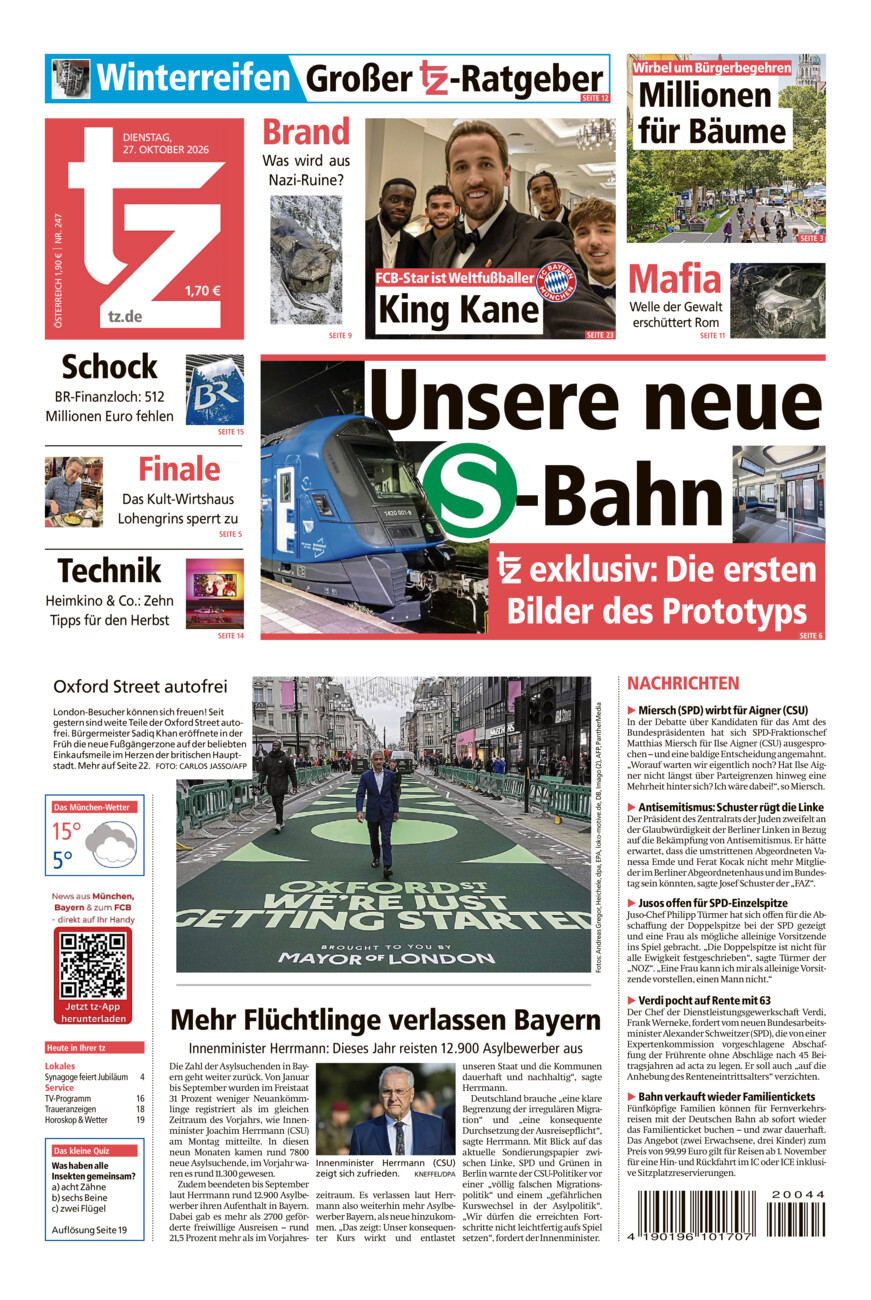tz vom 27.10. vom Dienstag, 27.10.2026