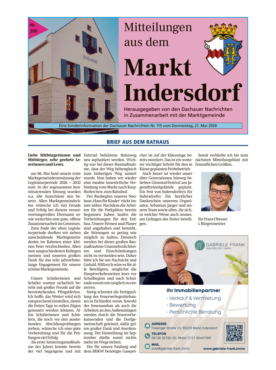 MTB Markt Indersdorf vom Donnerstag, 21.05.2026