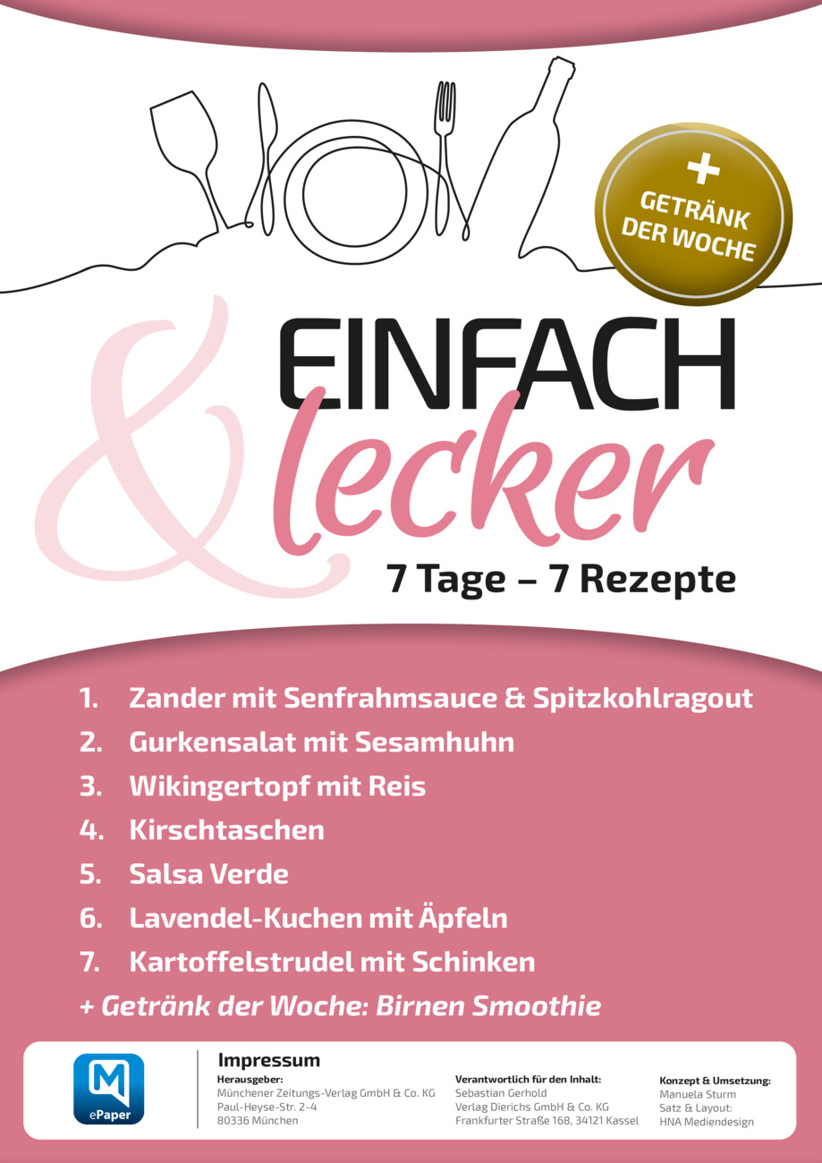 7 Tage – 7 Rezepte vom Montag, 14.07.2025