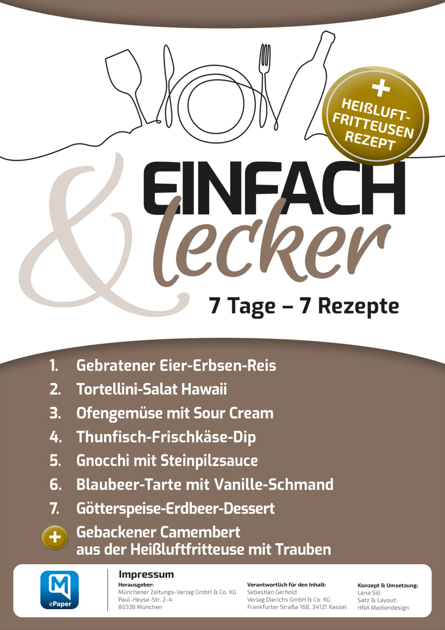 7 Tage – 7 Rezepte  vom Montag, 17.08.2026