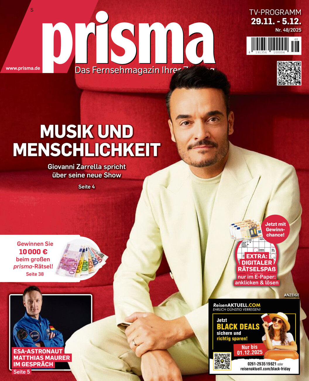 Fernsehmagazin vom Freitag, 28.11.2025