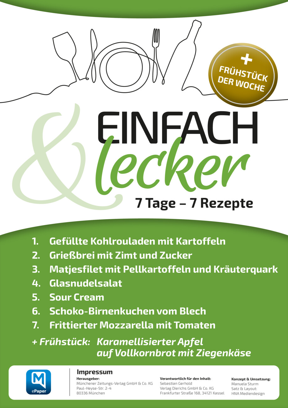 7 Tage – 7 Rezepte  vom Montag, 27.10.2025