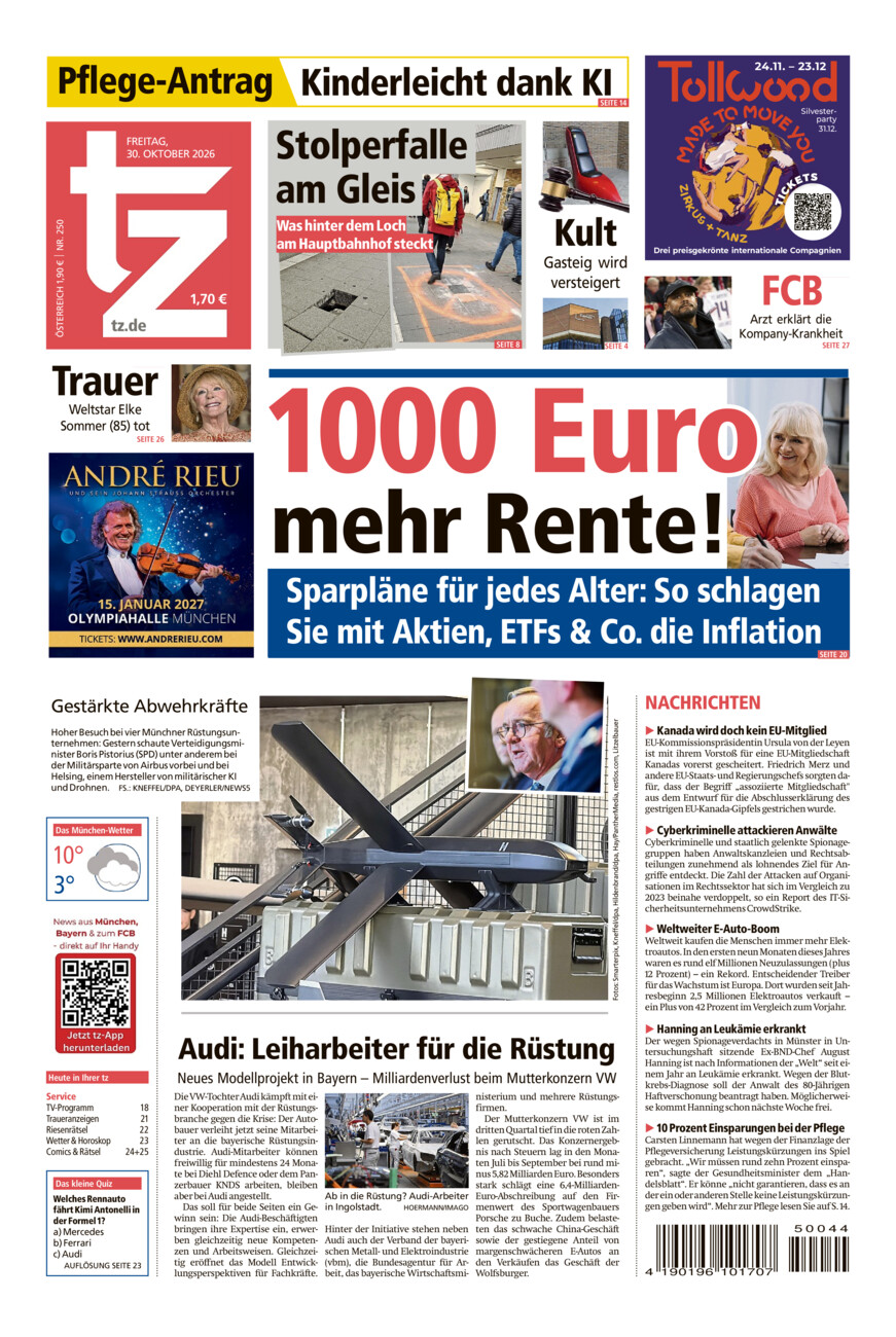 tz vom 30.10. vom Freitag, 30.10.2026