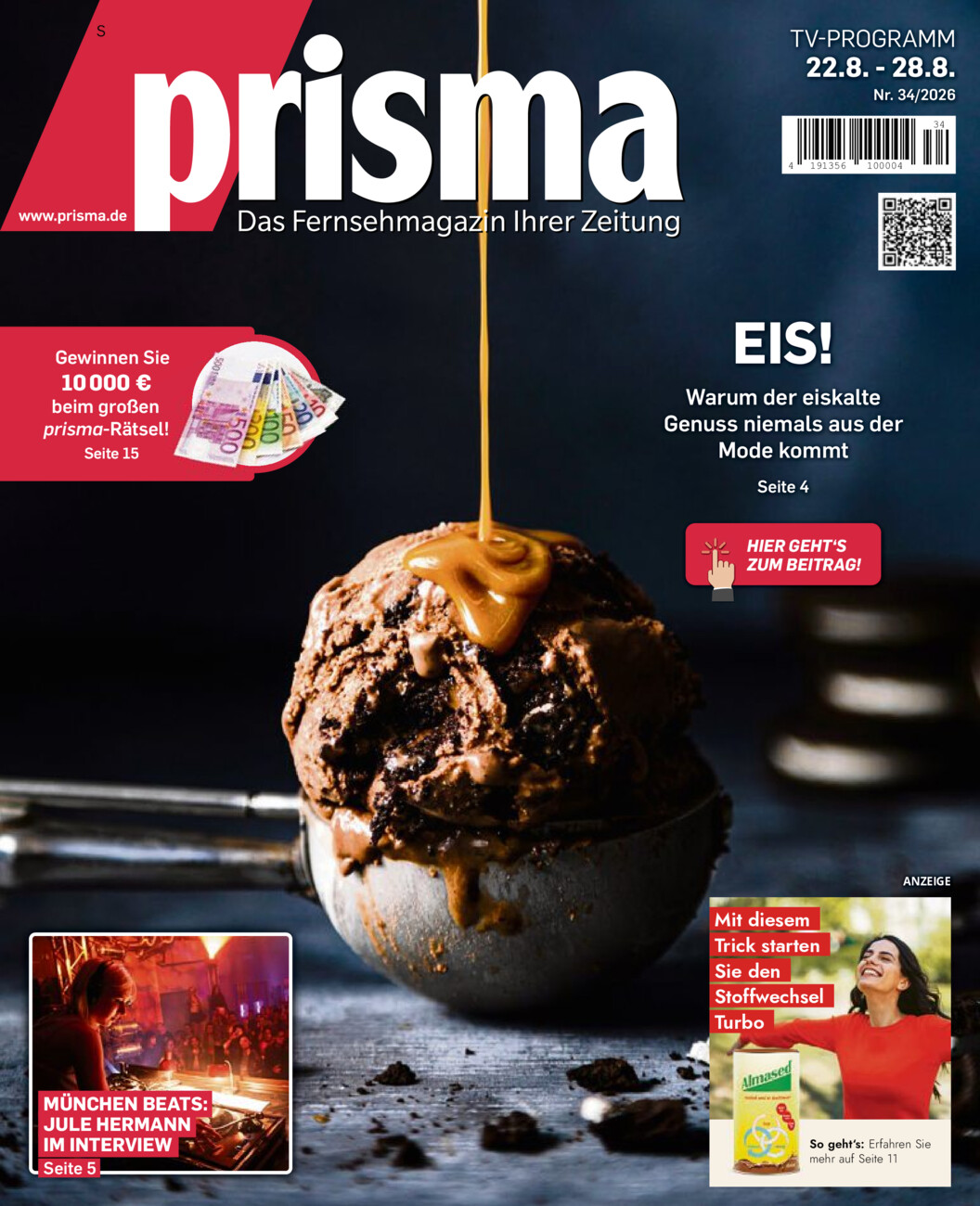 Fernsehmagazin vom Freitag, 21.08.2026