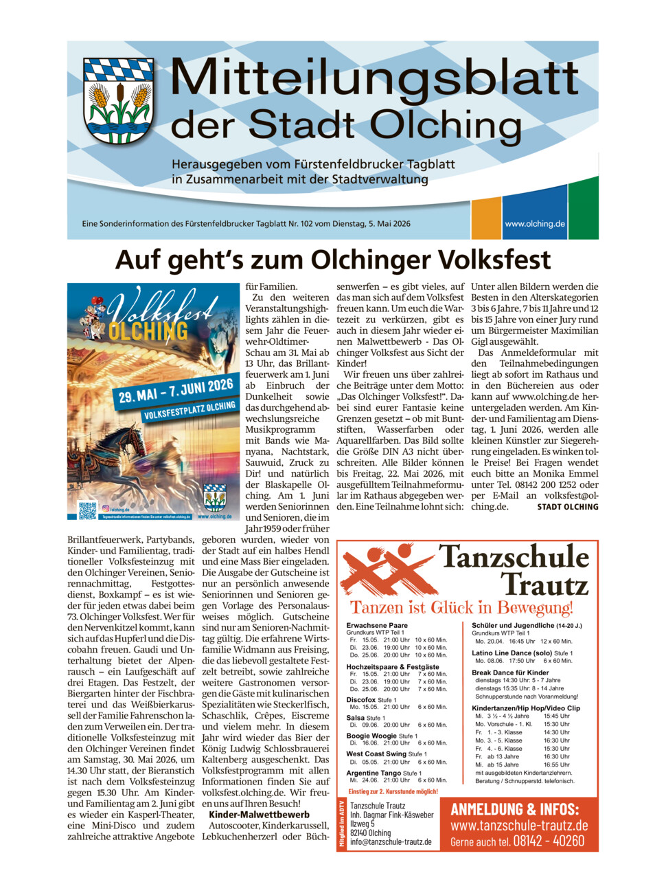 Mitteilungsblatt Olching vom Dienstag, 05.05.2026