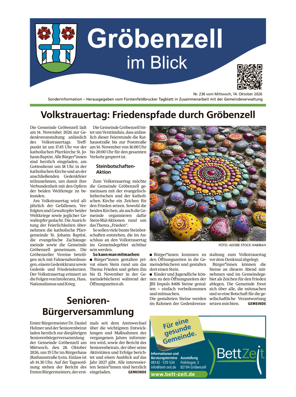 Mitteilungsblatt Gröbenzell vom Mittwoch, 14.10.2026