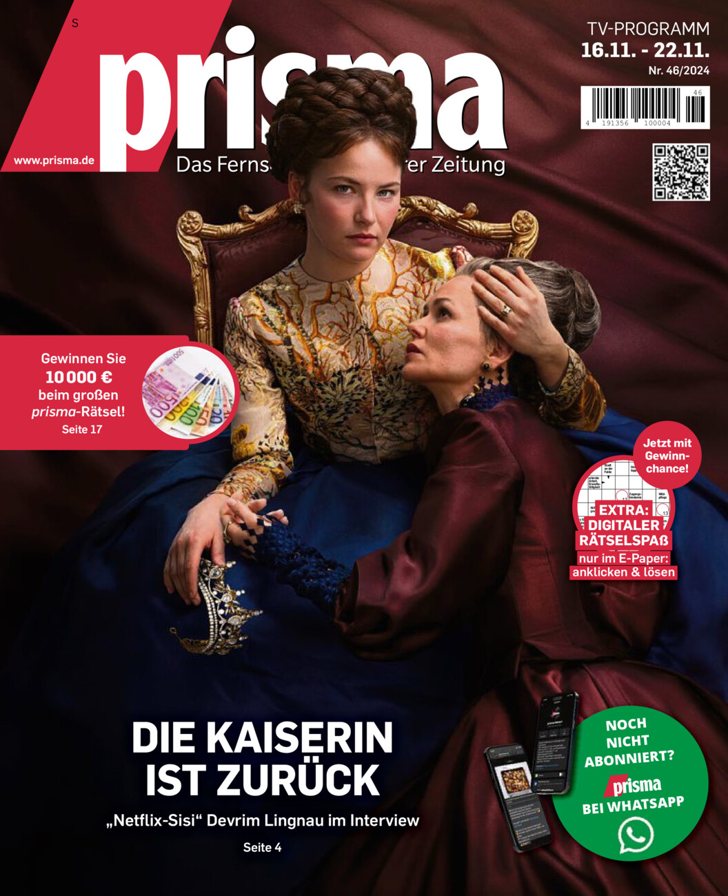 Fernsehmagazin vom Freitag, 15.11.2024