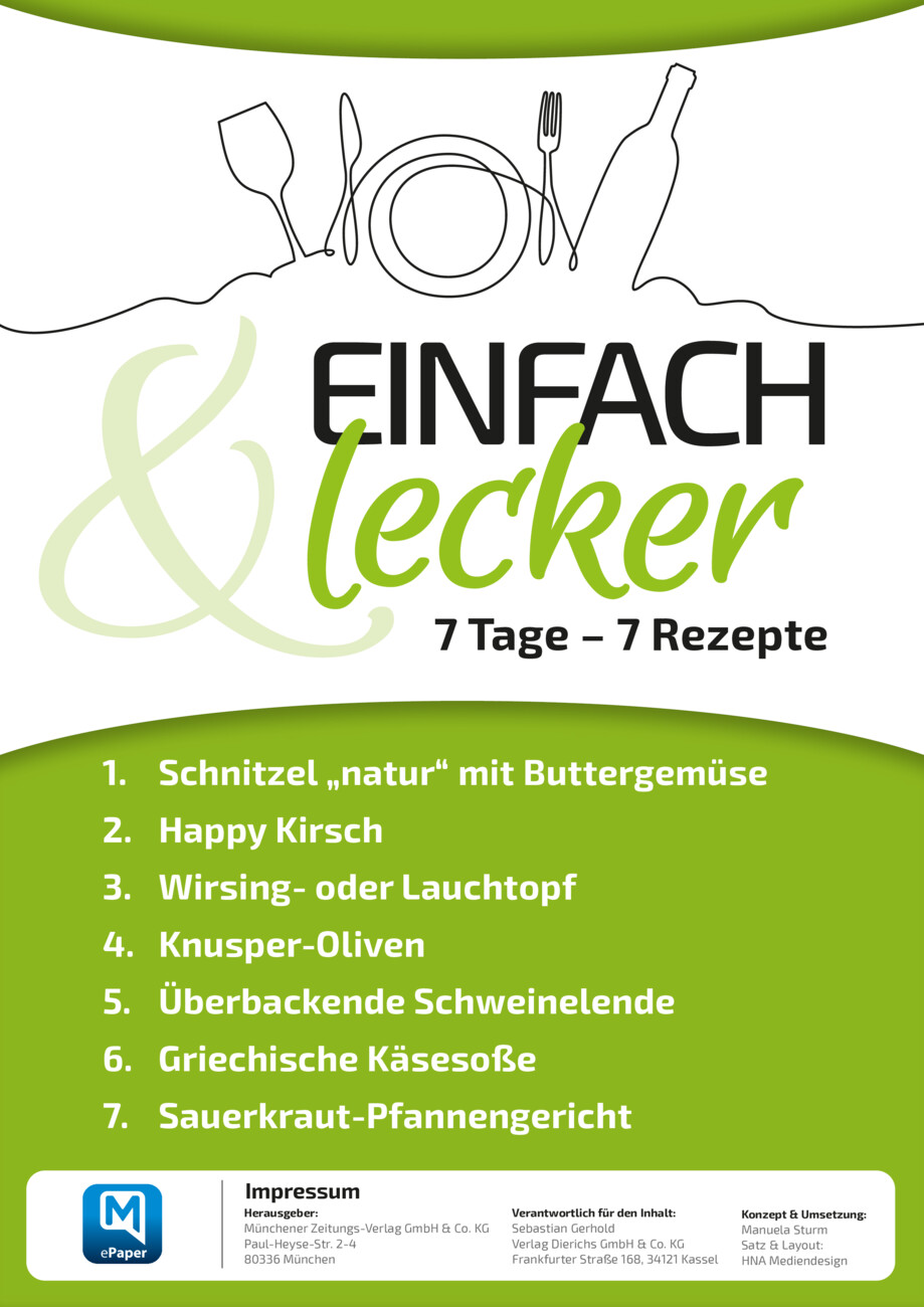 7 Tage – 7 Rezepte  vom Montag, 16.09.2024