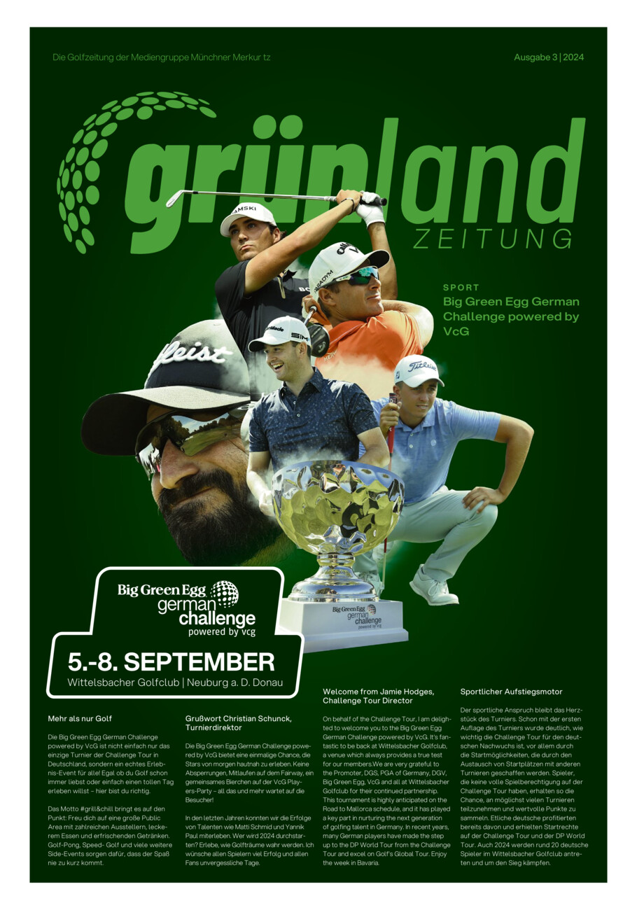 GrünLand - Die Golf-Zeitung vom Donnerstag, 29.08.2024