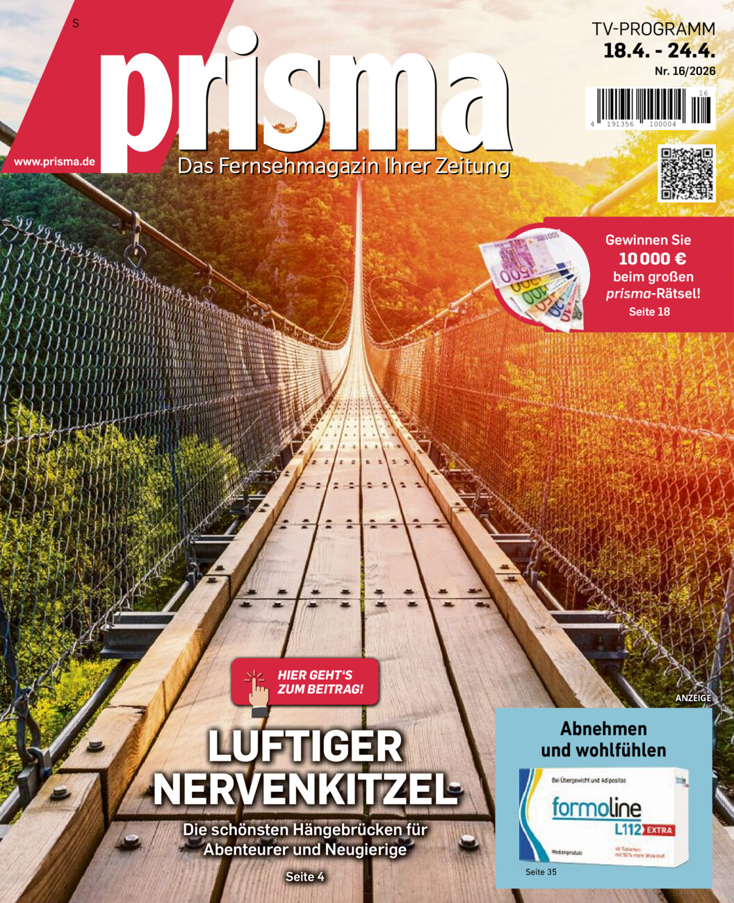 Fernsehmagazin vom Freitag, 17.04.2026