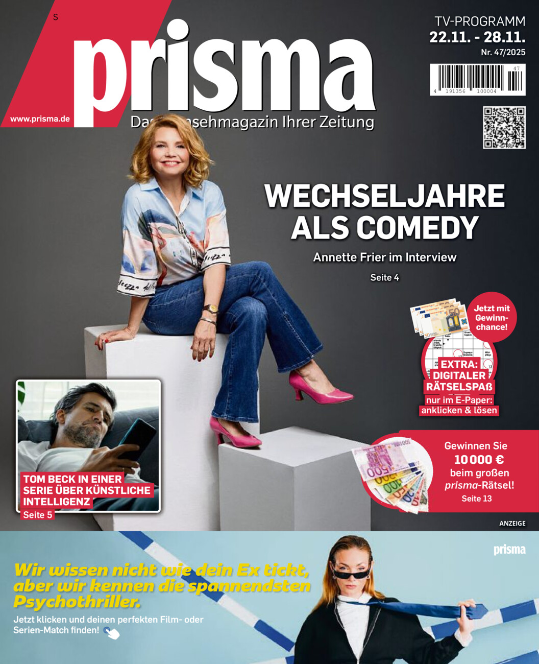 Fernsehmagazin vom Freitag, 21.11.2025