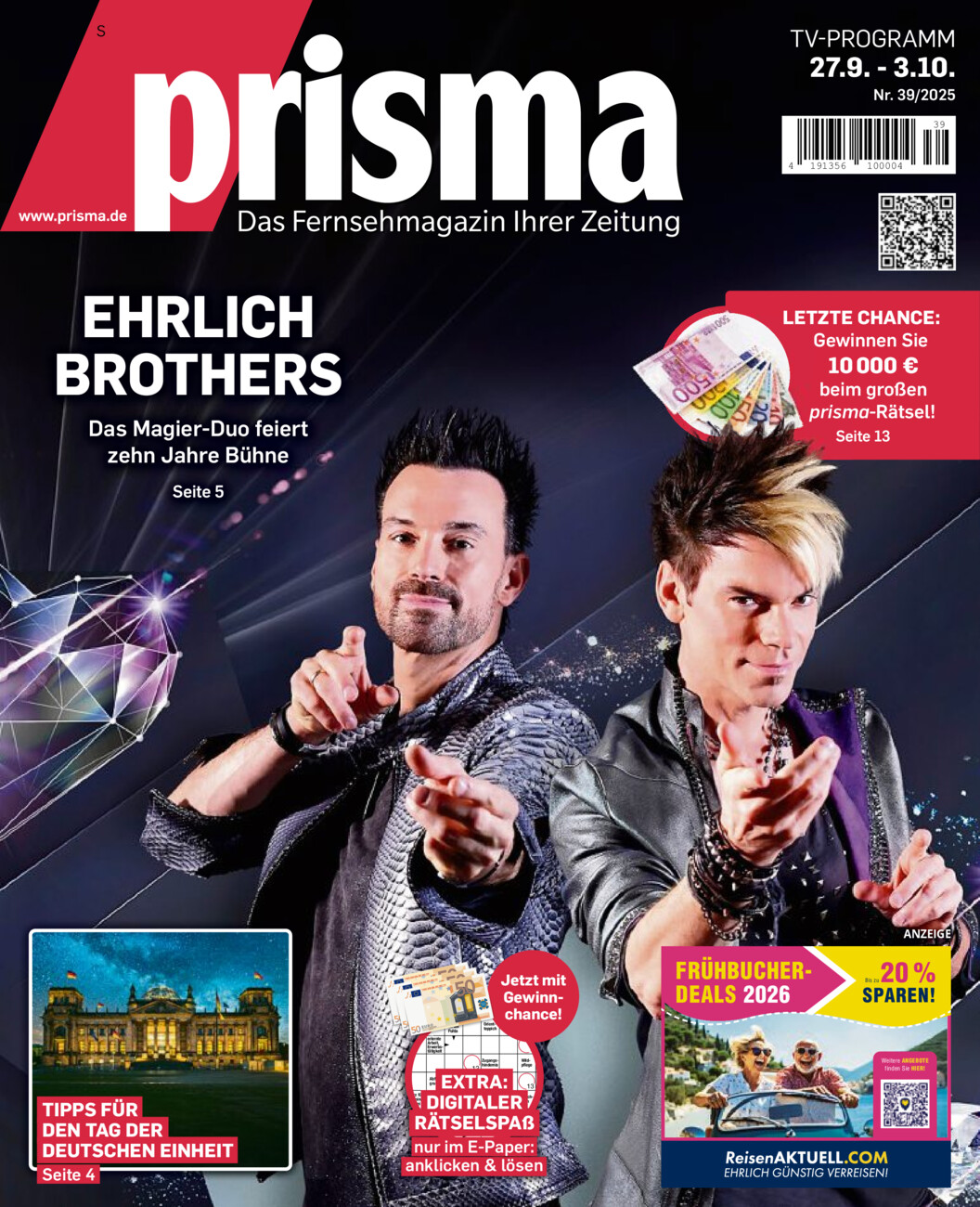 Fernsehmagazin vom Freitag, 26.09.2025