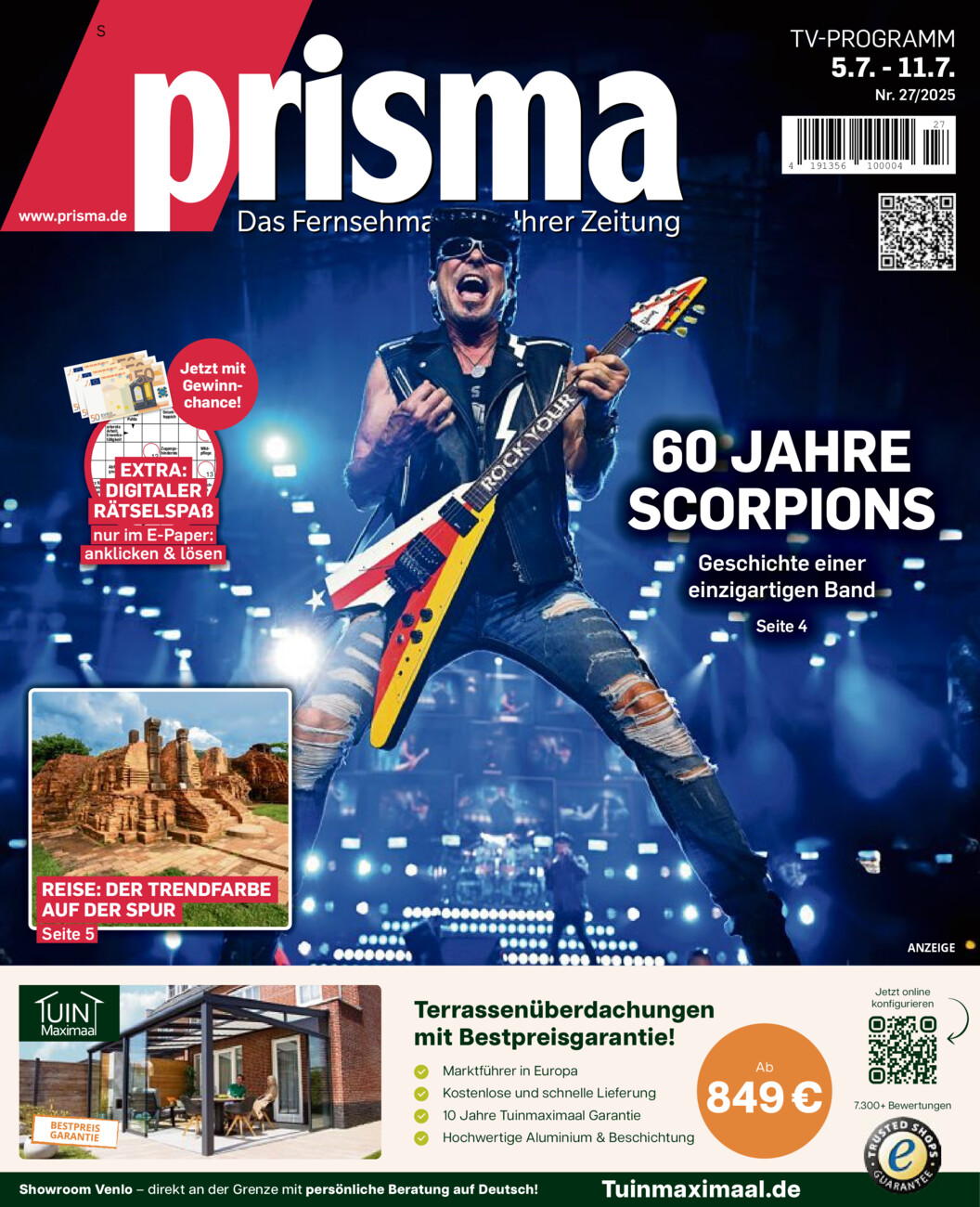 Fernsehmagazin vom Freitag, 04.07.2025