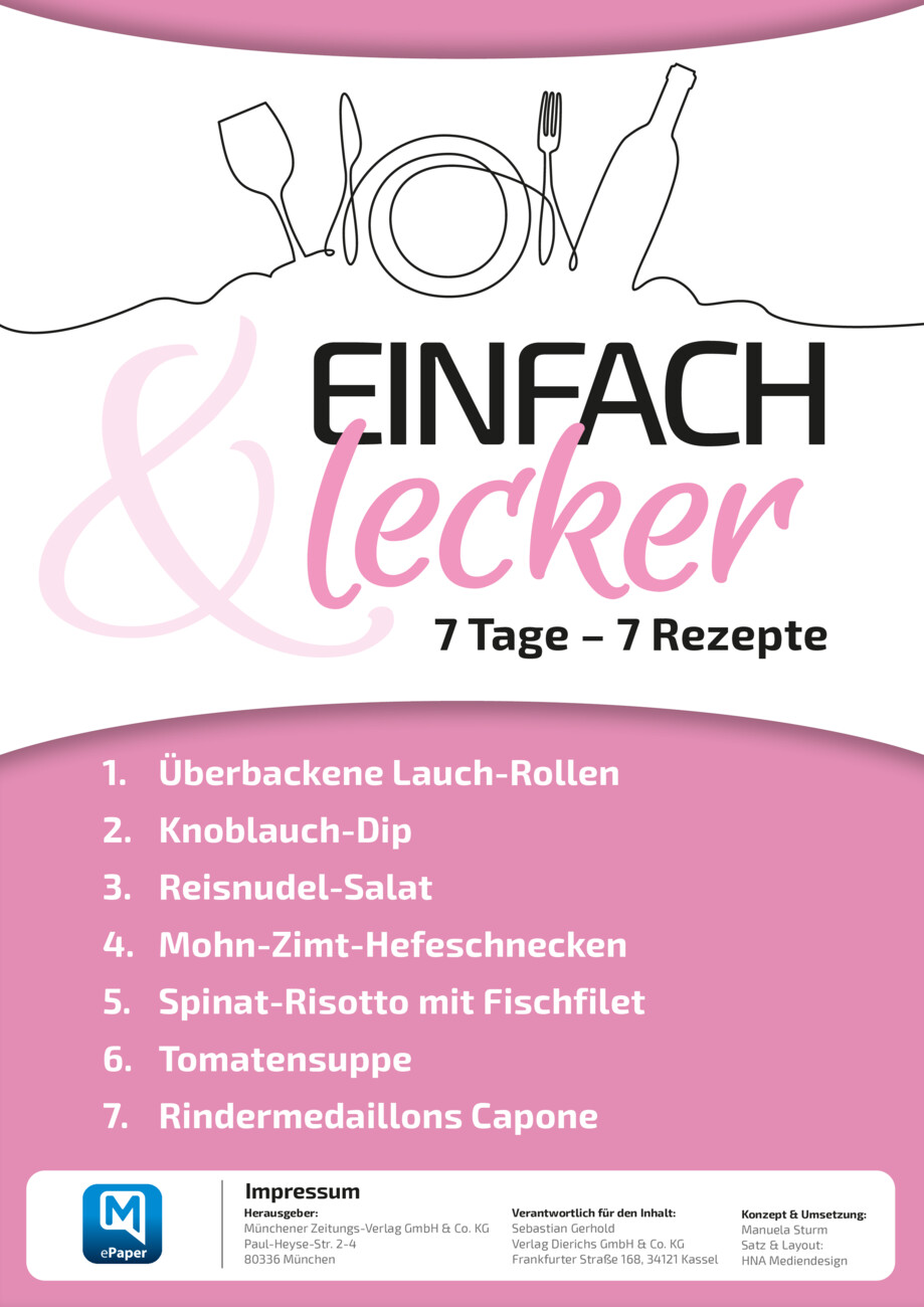 7 Tage – 7 Rezepte  vom Montag, 18.11.2024