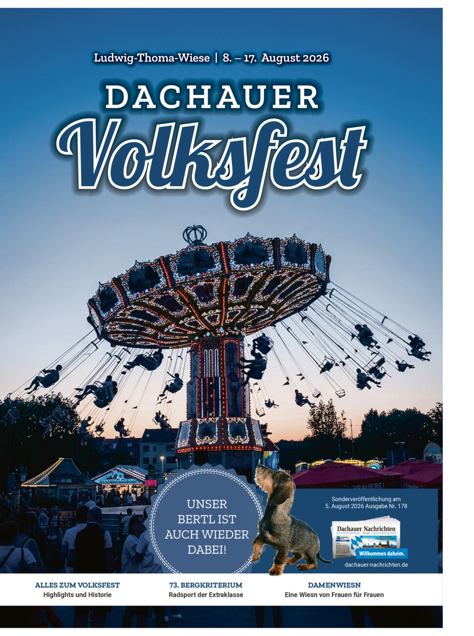 Volksfest Dachau 2026 vom Mittwoch, 05.08.2026