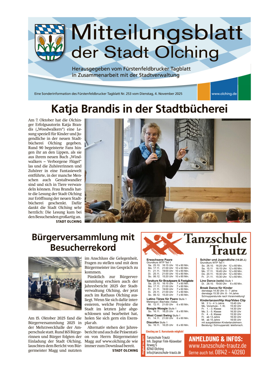 Mitteilungsblatt Olching vom Dienstag, 04.11.2025