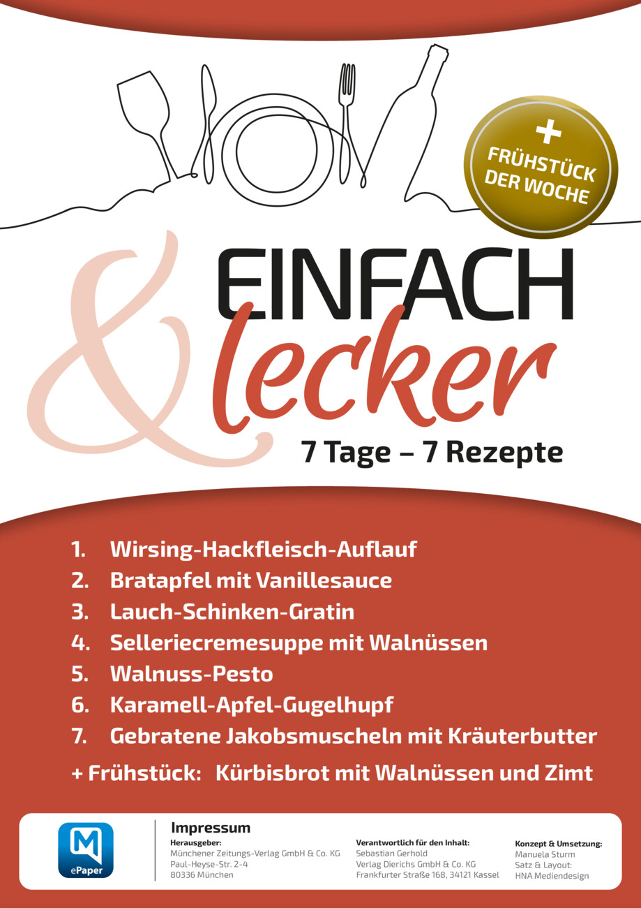 7 Tage – 7 Rezepte vom Montag, 01.12.2025