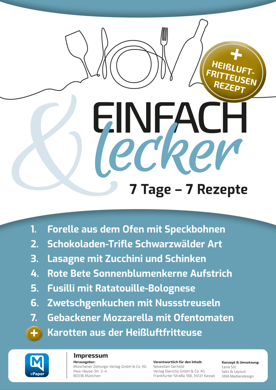 7 Tage – 7 Rezepte  vom Montag, 21.09.2026
