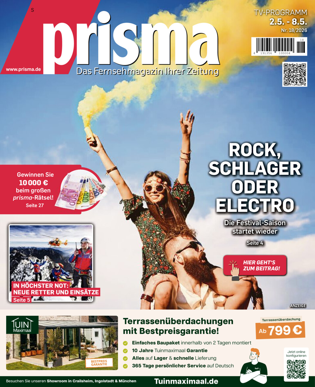 Fernsehmagazin vom Donnerstag, 30.04.2026