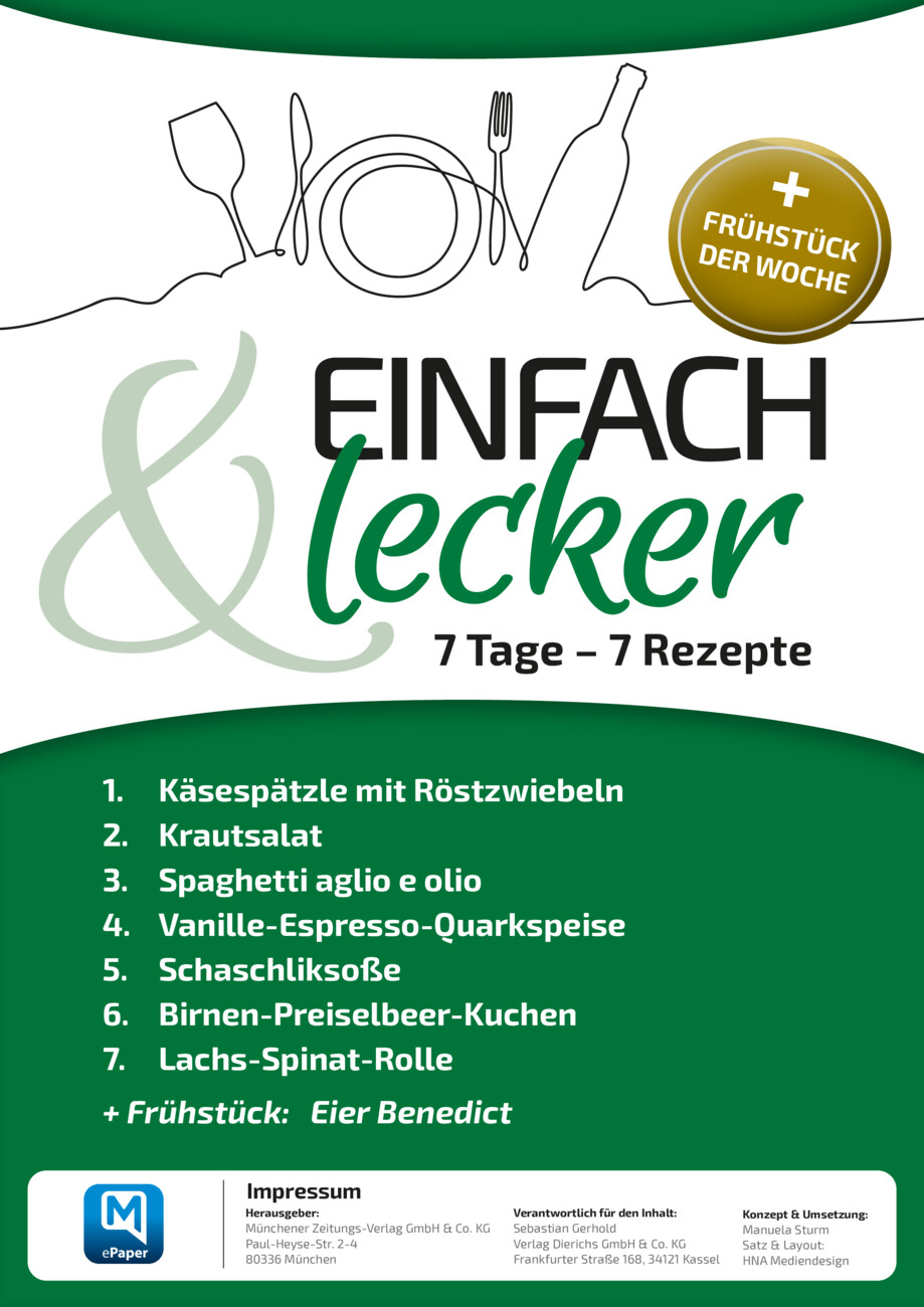  7 Tage – 7 Rezepte vom Montag, 15.09.2025