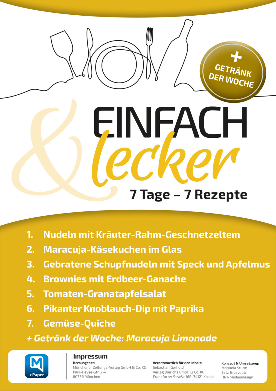 7 Tage – 7 Rezepte  vom Montag, 21.07.2025
