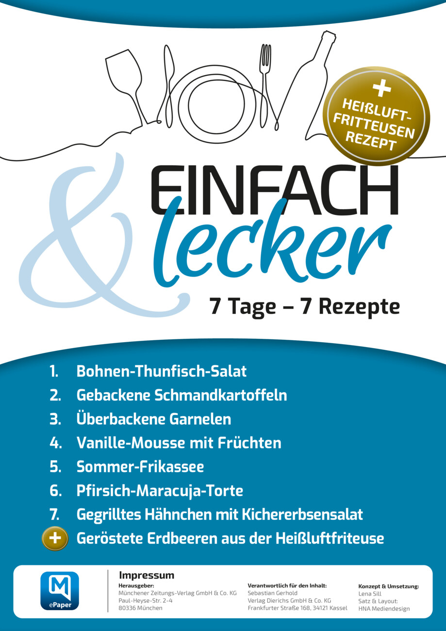 7 Tage – 7 Rezepte  vom Montag, 03.08.2026