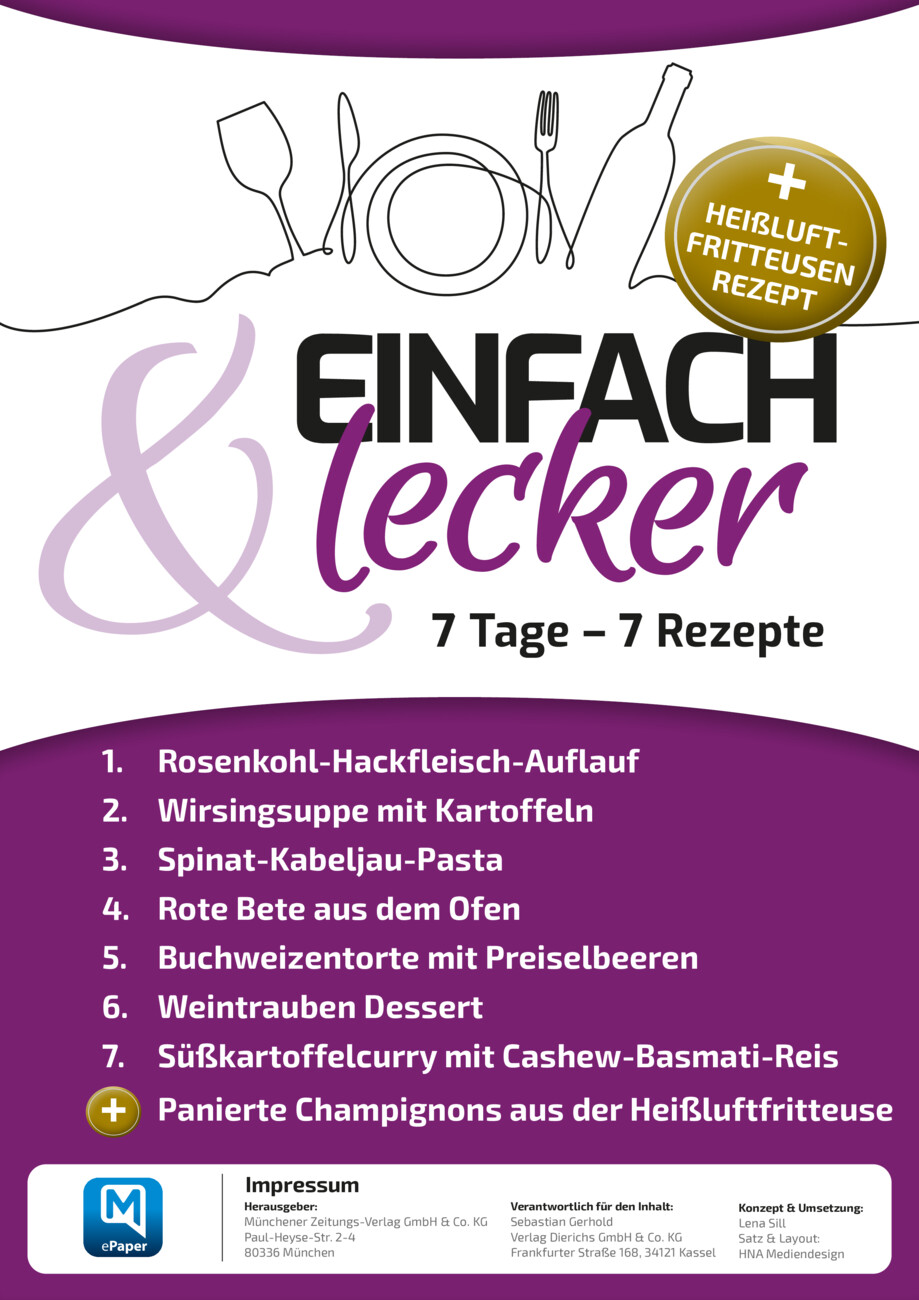 7 Tage – 7 Rezepte vom Montag, 26.10.2026