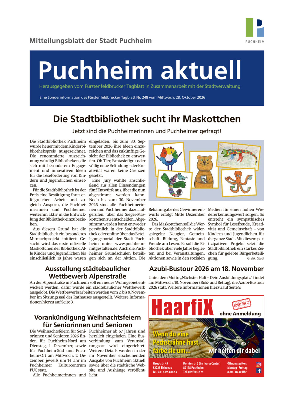 Mitteilungsblatt Puchheim vom Mittwoch, 28.10.2026
