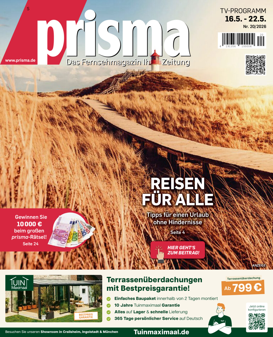 Fernsehmagazin vom Freitag, 15.05.2026