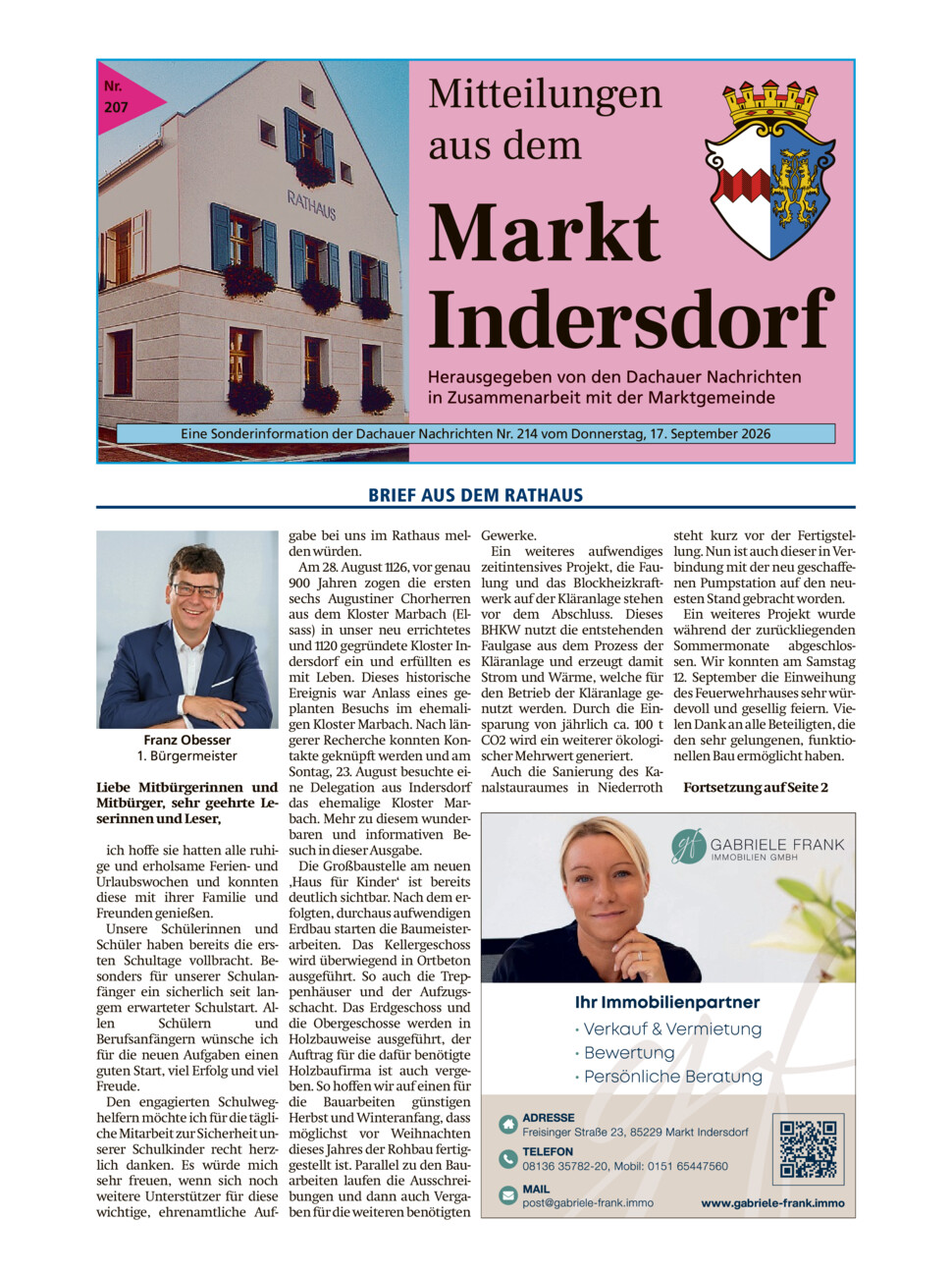 MTB Markt Indersdorf vom Donnerstag, 17.09.2026
