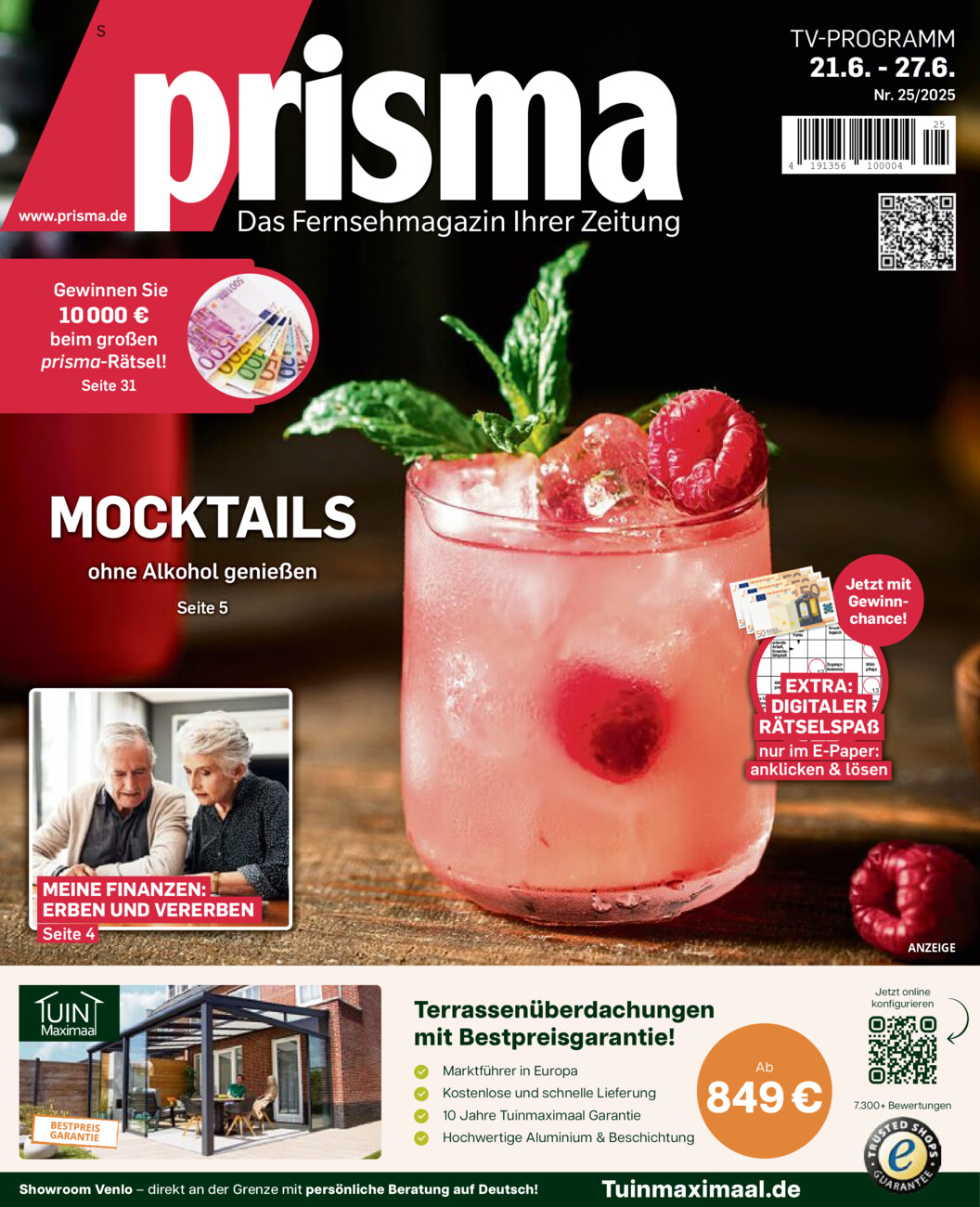 Fernsehmagazin vom Freitag, 20.06.2025