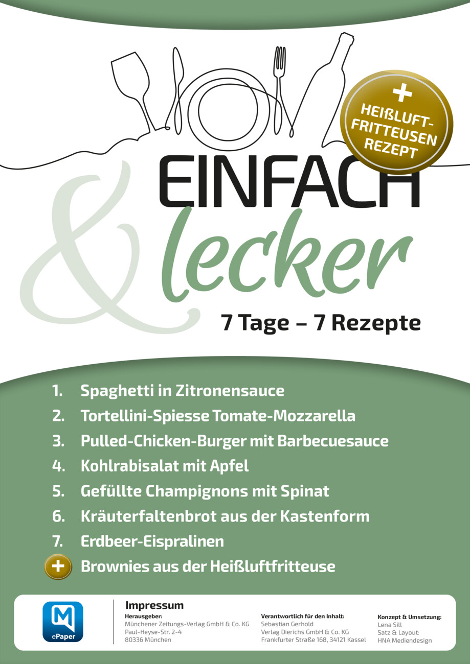 7 Tage – 7 Rezepte  vom Montag, 29.06.2026