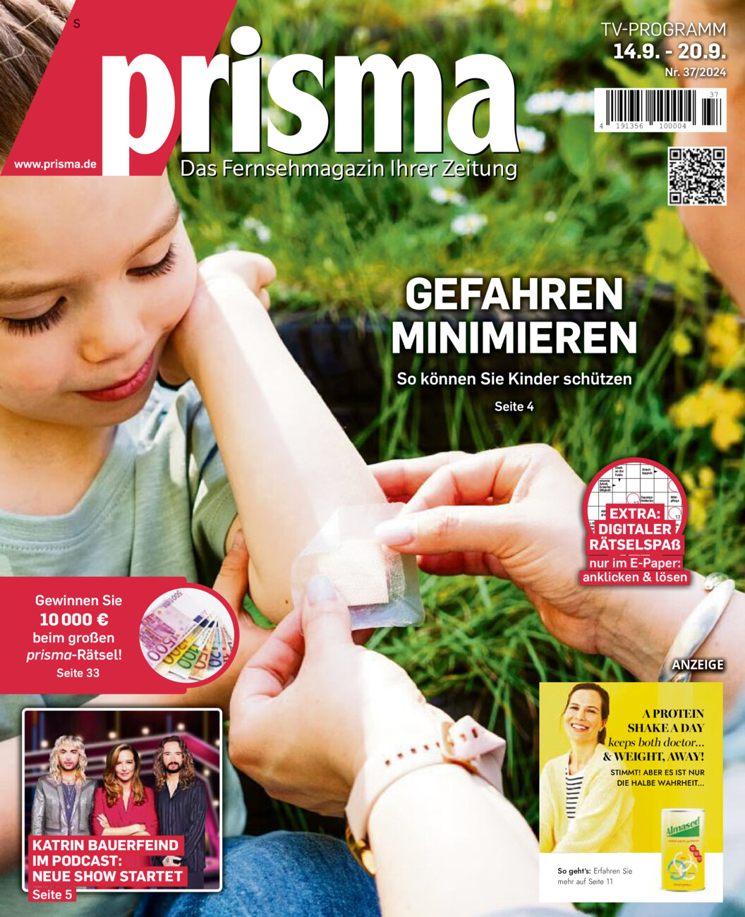 Fernsehmagazin vom Freitag, 13.09.2024