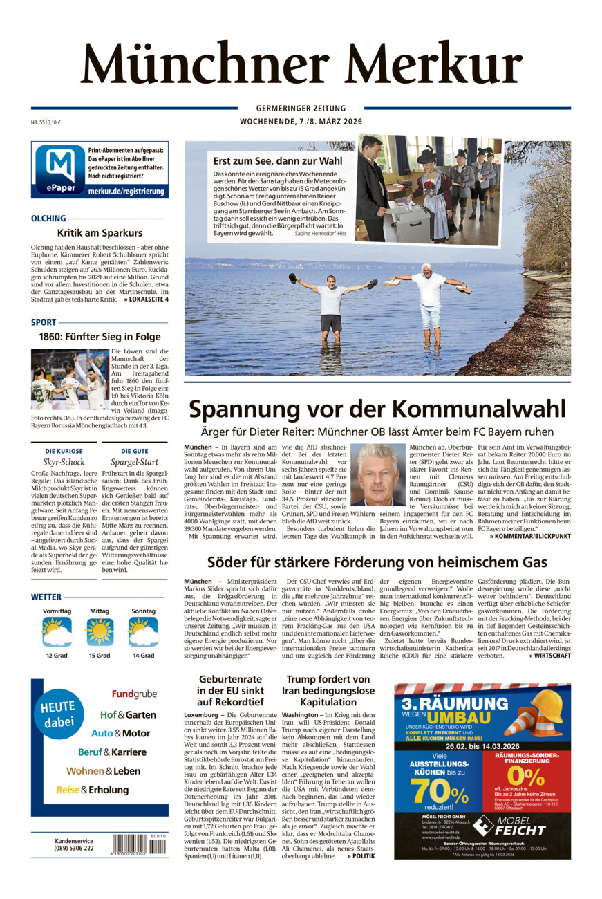 Germeringer Zeitung vom Samstag, 07.03.2026