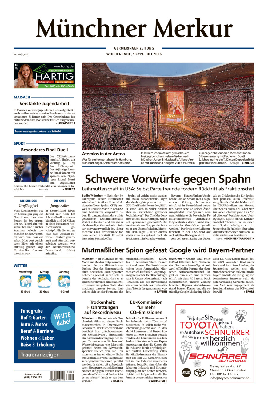 Germeringer Zeitung vom Samstag, 18.07.2026