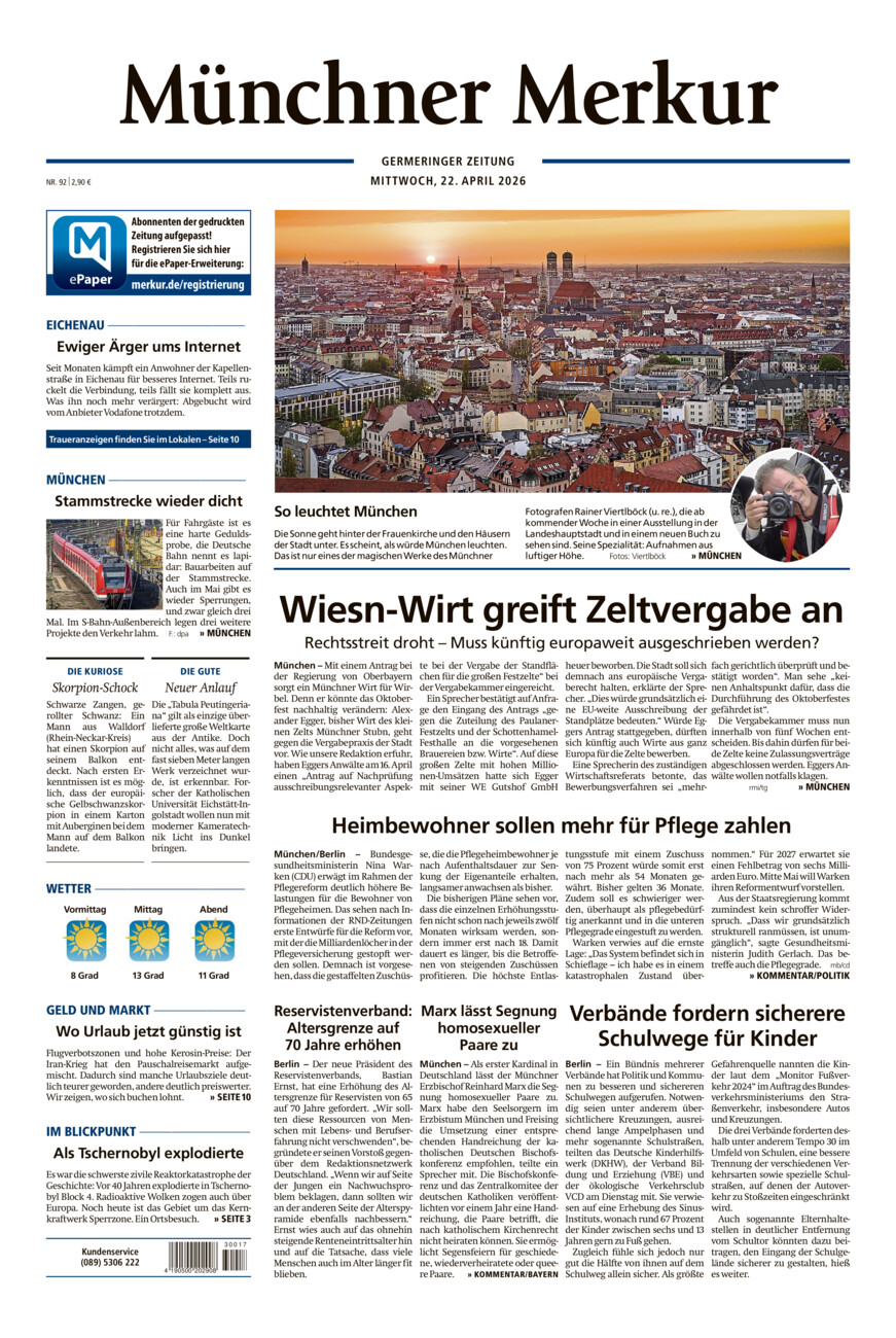 Germeringer Zeitung vom Mittwoch, 22.04.2026