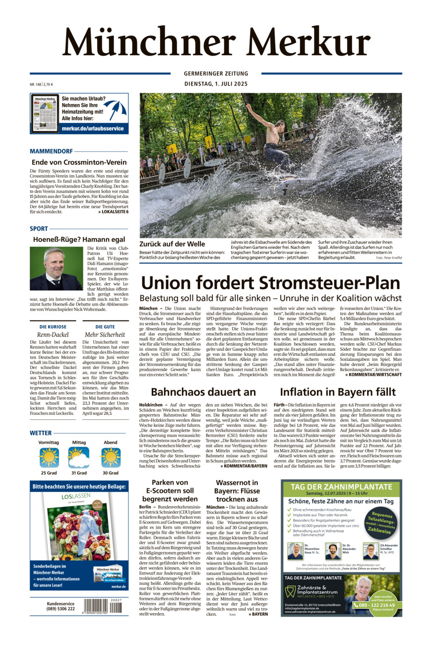 Germeringer Zeitung vom Dienstag, 01.07.2025