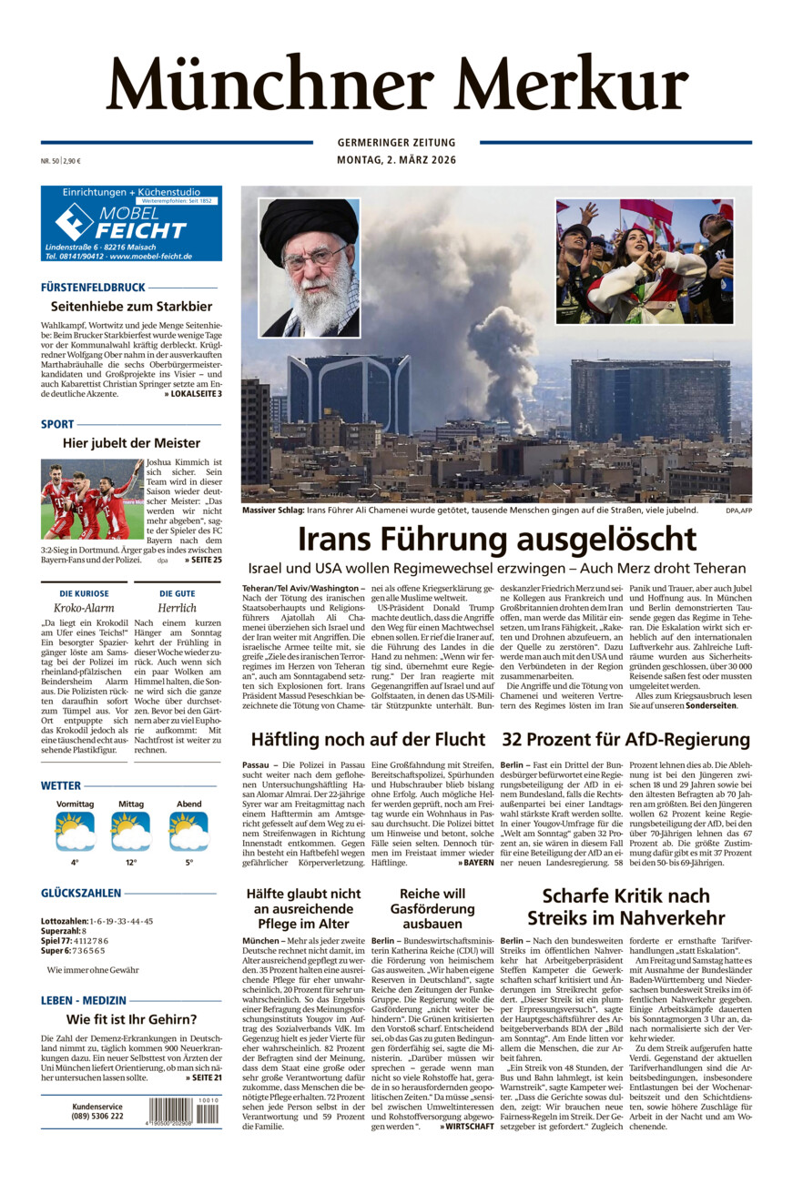 Germeringer Zeitung vom Montag, 02.03.2026