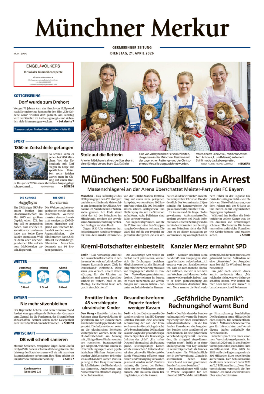 Germeringer Zeitung vom Dienstag, 21.04.2026