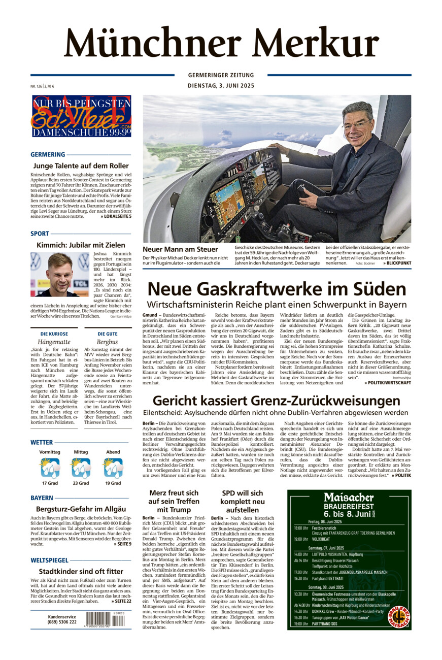 Germeringer Zeitung vom Dienstag, 03.06.2025
